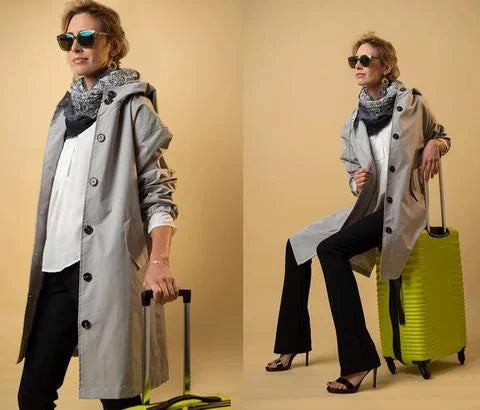 Solara™ Elegante Autumn Trench Coat